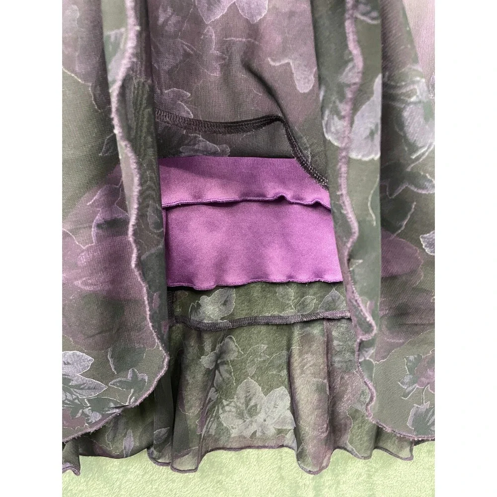 Just Choon Y2K‎ Dress Small Purple Grunge Whimsigoth Fairy Dark Romantic VTG